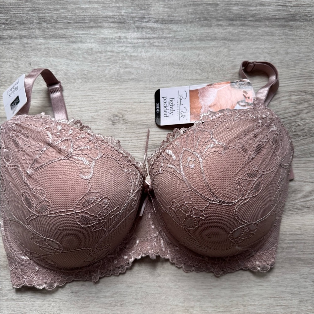 Rene Rofe Blush Lace Bra
